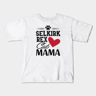 Silkirk Rex Cat Mama Kids T-Shirt